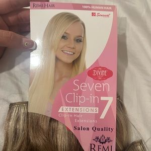 Remi clip in hair extensions! 7 pieces!